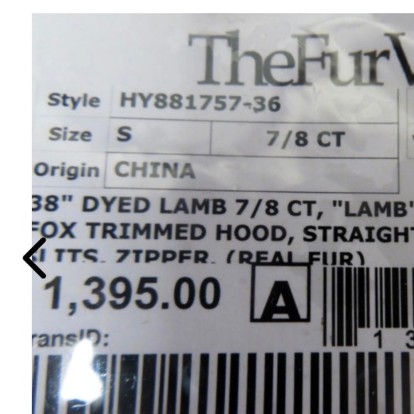 Burgundy Lamb and Fox Fur Coat - Picture 7 of 8